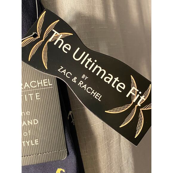 Zac & Rachel women’s dk blue with multi colored anchors crop pants size 6P - Picture 11 of 13